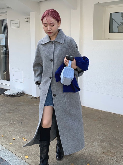 [울 90%] 이글루 handmade coat