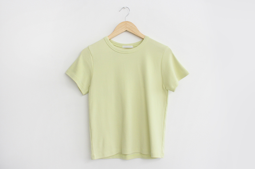 반팔 티셔츠 민트 색상 이미지-S1L104